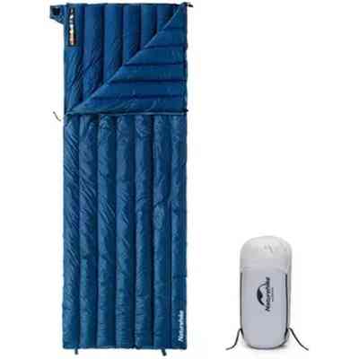 Спальный мешок Naturehike з натуральним пухом CWM295 CNK2300SD013, блакитний (6976023920899) Вінниця
