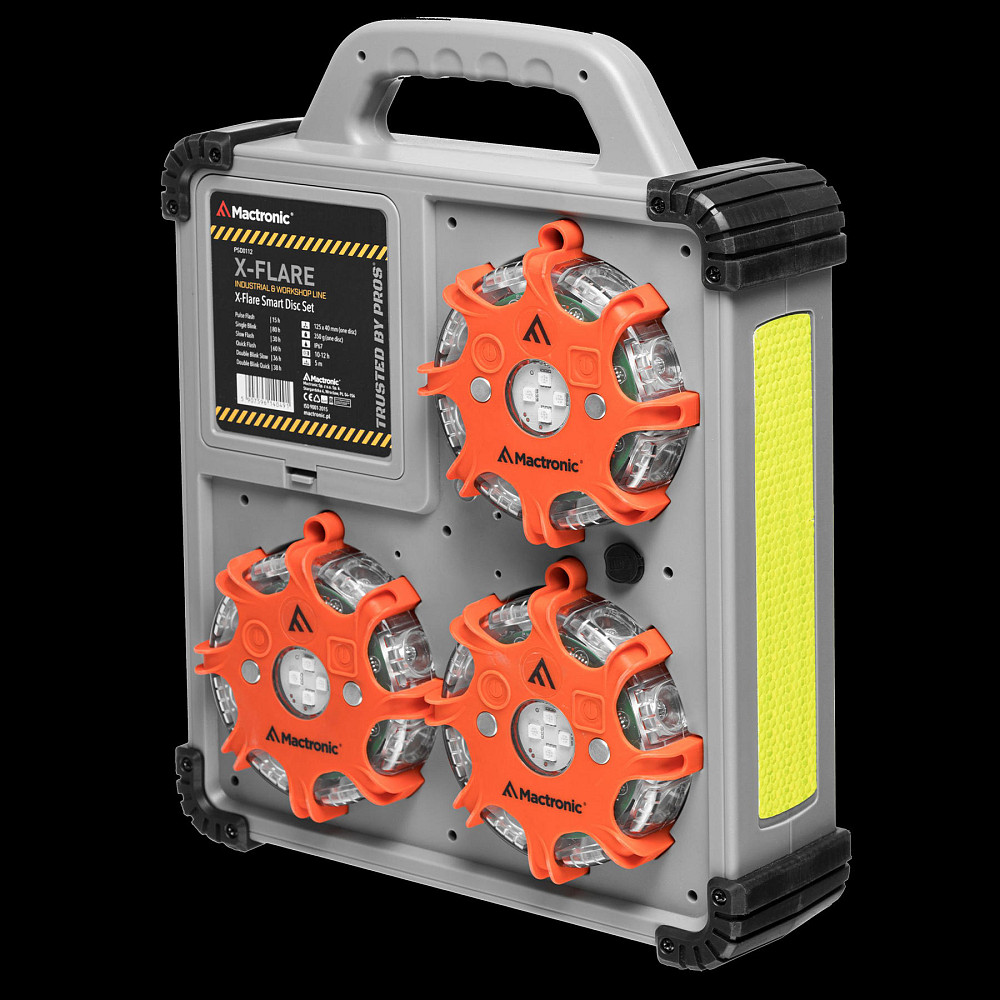 Комплект фонарей профессиональных Mactronic X-Flare (30 Lm) Red/Blue/Amber Recharg 12/220V (PSD0112) Вінниця - фото 7
