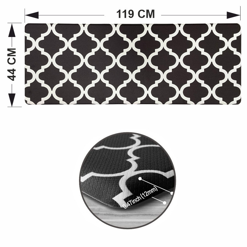Коврики кухонные Lovely Svi с эффектом памяти нескользящие - водонепроницаемые и эргономичные, 44x119x1см Черн Киев - изображение 3