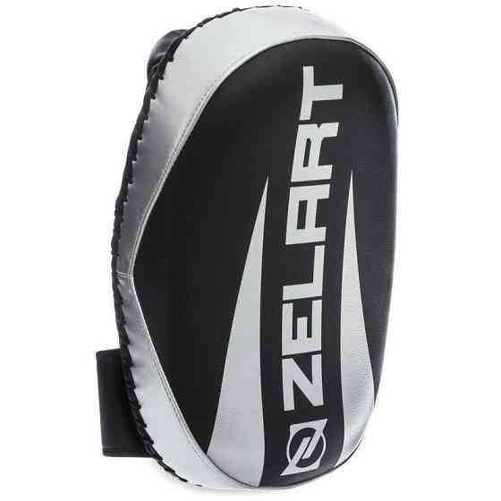 Пады для тайского бокса Тай-пэды ZELART BO-1326 размер 33x20x11 см чёрный-серебряный Киев