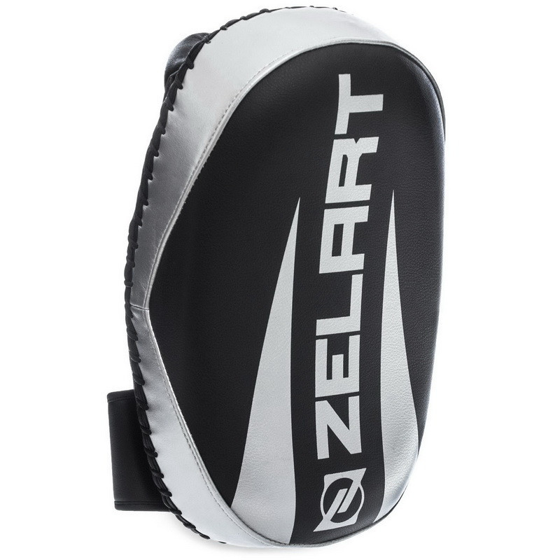 Пады для тайского бокса Тай-пэды ZELART BO-1326 размер 33x20x11 см чёрный-серебряный Киев - изображение 1