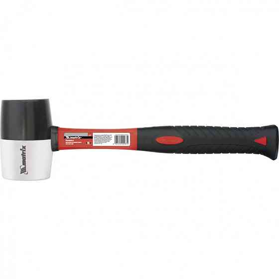 Киянка резиновая, 680 г, черно-белая резина, фибергласовая рукоятка. MTX 11172 Коломыя