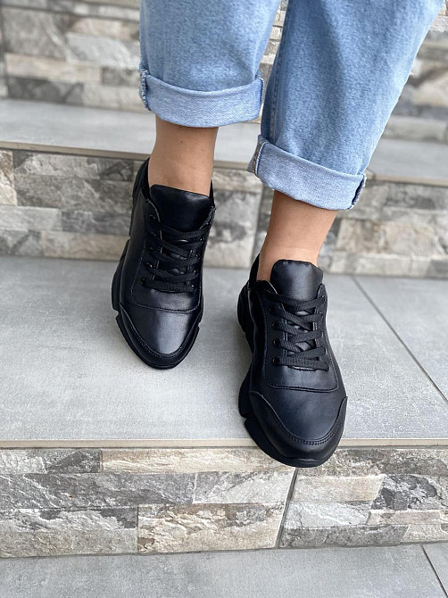 VLADEKS Кросівки жіночі VLADEKS 1074/1 чорні (весна-осінь, шкіра натуральна) (4125) Коломыя - изображение 5