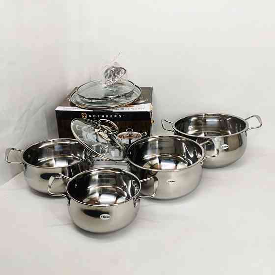 Набор кастрюль качественных с крышками, Набор кастрюль с крышками для кухни премиум BN-99 Львов