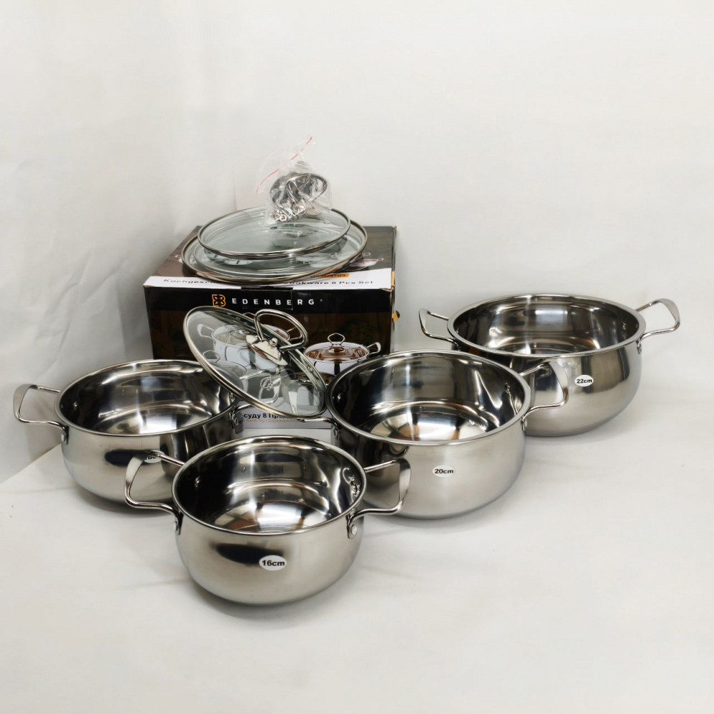 Набор кастрюль качественных с крышками, Набор кастрюль с крышками для кухни премиум BN-99 Львов - изображение 5