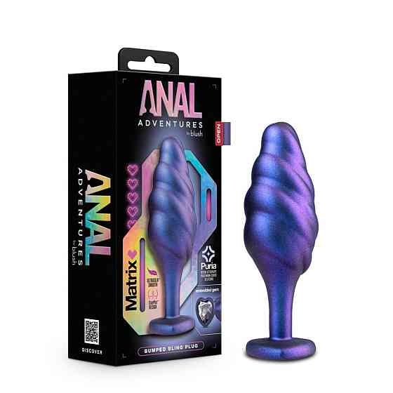 Анальная пробка с шишечками - Сапфир ADVENTURES MATRIX Sex Aura Киев