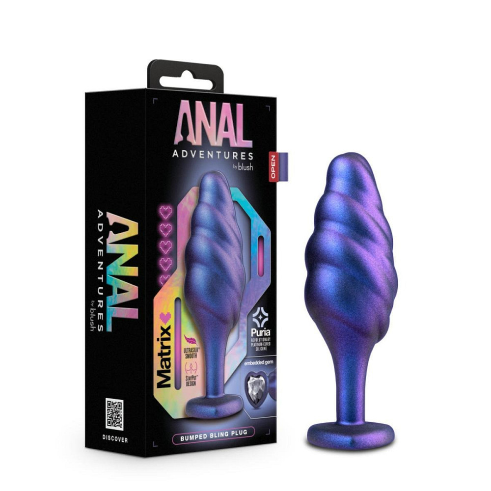 Анальная пробка с шишечками - Сапфир ADVENTURES MATRIX Sex Aura Киев - изображение 1