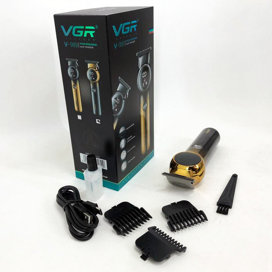 Машинка для стрижки аккумуляторная с насадками VGR V989, Электрическая машинка для стрижки бытовая OB-76 Львов - изображение 2