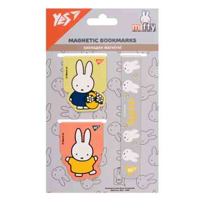 Закладки для книг Yes магнітні Miffy 3 шт (708356) Вінниця