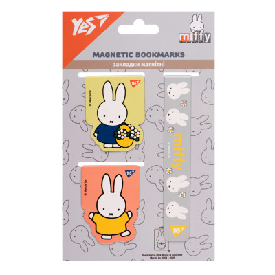 Закладки для книг Yes магнитные Miffy 3 шт (708356) Винница - изображение 1