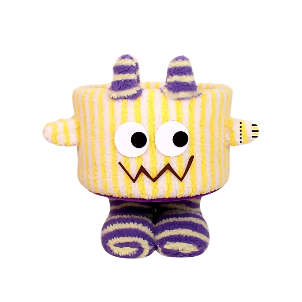 Корзина для игрушек плюшевый органайзер в детскую комнату мягкий для вещей и игрушек детская. В полоску Каменец-Подольский - изображение 4