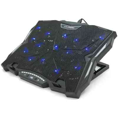 Подставка для ноутбука IceCoorel 10-17", 15*60mm 2500 RPM, TYPE-C+USB, 400x305x39mm, Black (K12) Винница