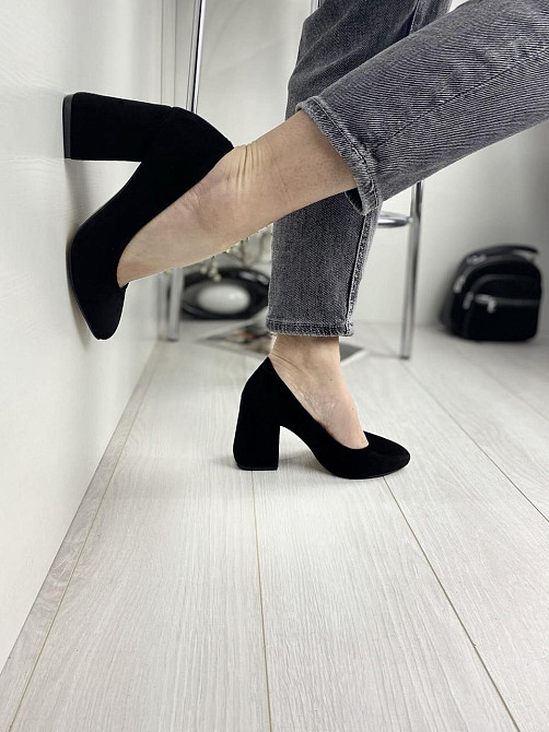 Nivelle Туфлі жіночі NIVELLE чорні натуральна замша каблук 9 см 36-39 (3153) Коломия - фото 9
