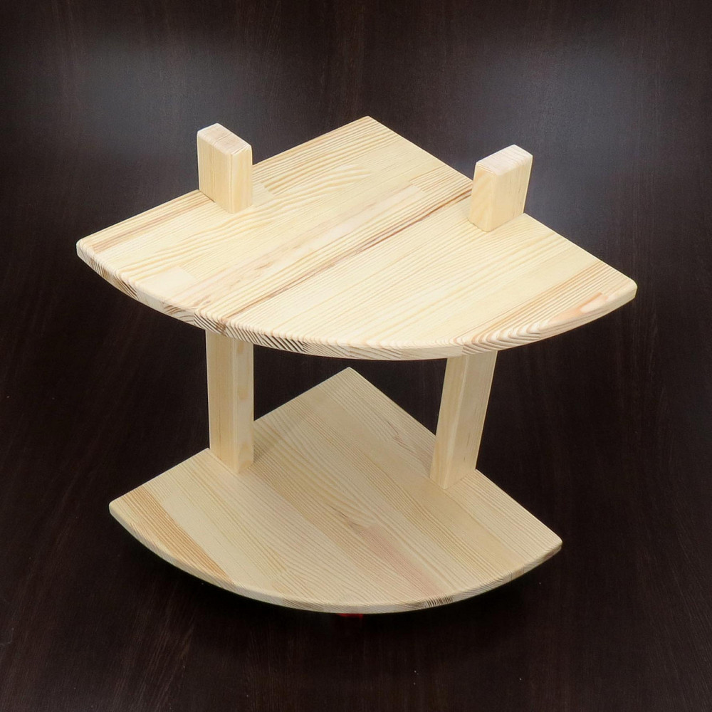 Угловая настенная полка 