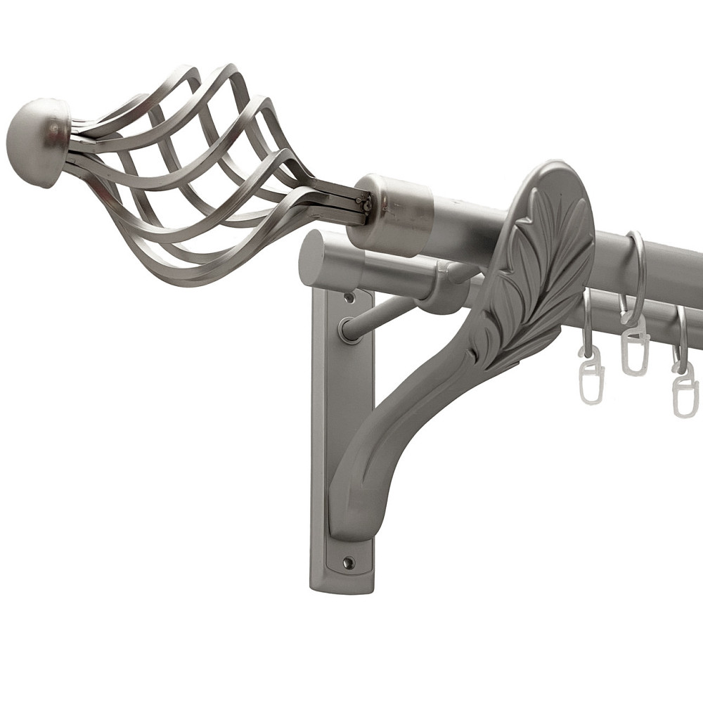 Карниз Orvit Арезо металевий дворядний ретро Сатин 25\19 мм 200 см (00-00011256) Львів - фото 1