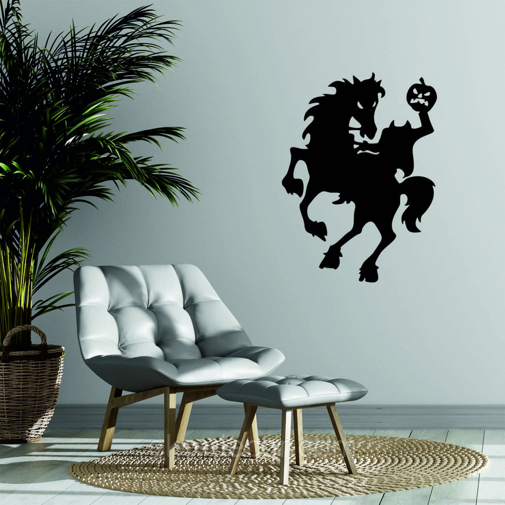 Декоративне настінне Панно «Всадник без голови», Декор на стіну 110*81 см, Чорний Київ - фото 3