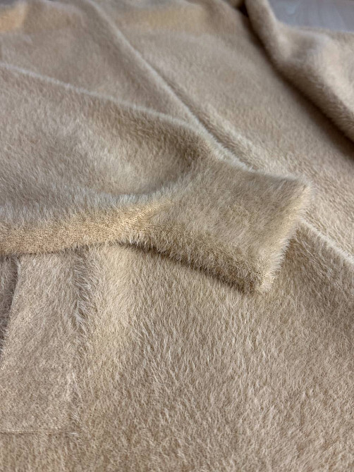 Кардиган жіночий Fancy Matinee 30740 ангора довгий з кишенями, бежевий, one size Київ - фото 17