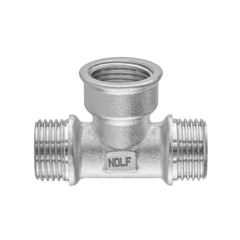 Трійник Nolf NFC.T06MFM-N-1/2"MFM нікельований (NF3100) Київ - фото 2
