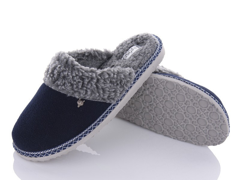 Тапочки чоловічі закриті утеплені для дому, лазні та сауни PaGo сині Одеса - фото 3