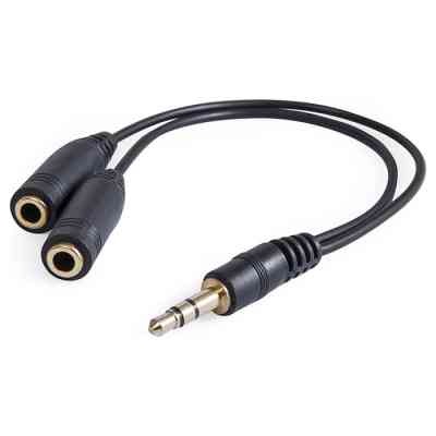 Кабель мультимедийный Jack 3.5mm папа/2xJack 3.5mm мама Defender (63001) Винница