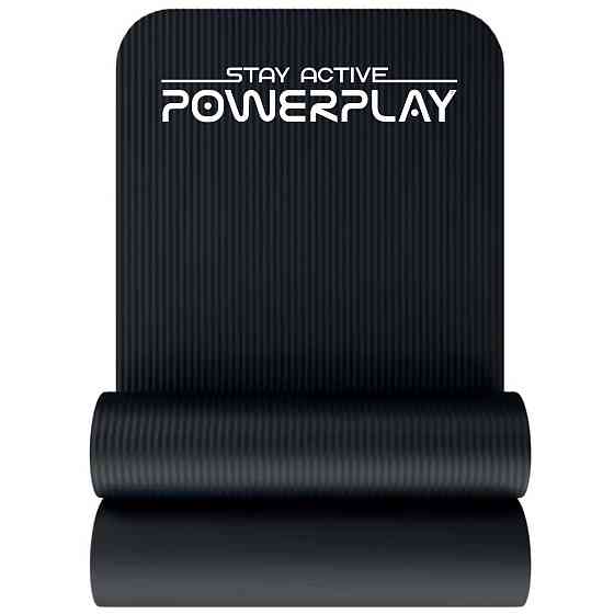 Килимок для йоги та фітнесу PowerPlay 4152 NBR Performance Mat Чорний (183x61x1) Каменское
