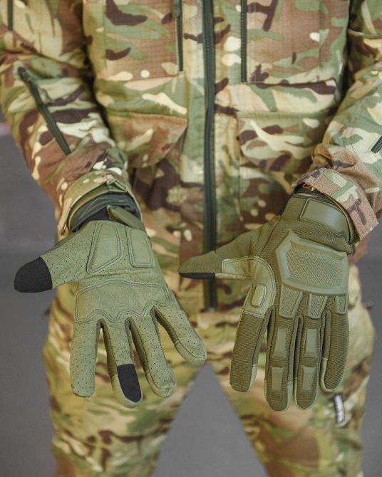 Рукавиці тактичні M-Pact олива ВТ6343 Одесса - изображение 2