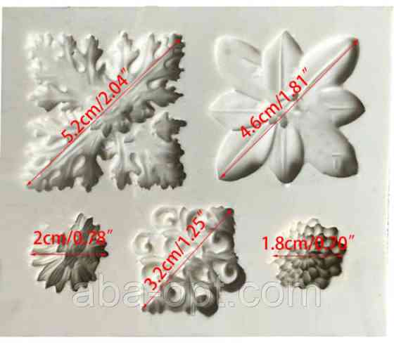 Молд силіконовий 7 х 8,5 см Вінтаж (шт) Одеса