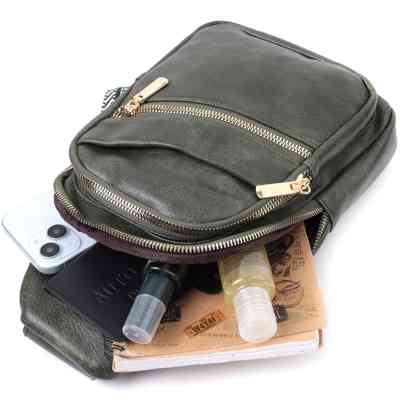 Сумка Vintage Из экокожи Зеленая (22756) Винница