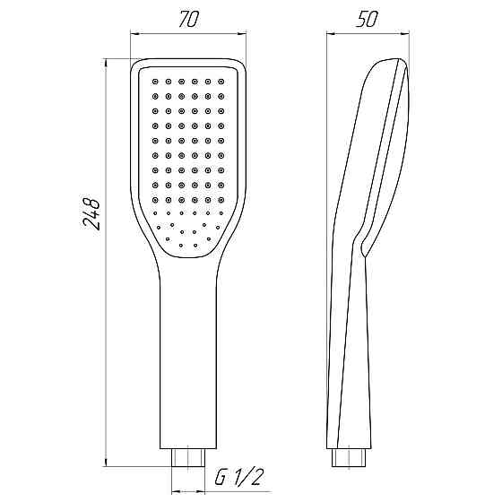 Лійка душова TOPAZ TP-300-BL Київ