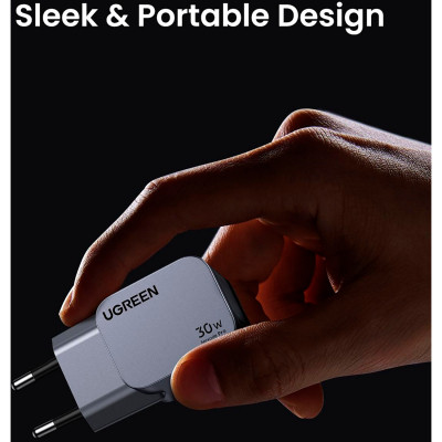Зарядний пристрій Ugreen USB-C PD30W GaN X703 gray (35006) Вінниця - фото 5