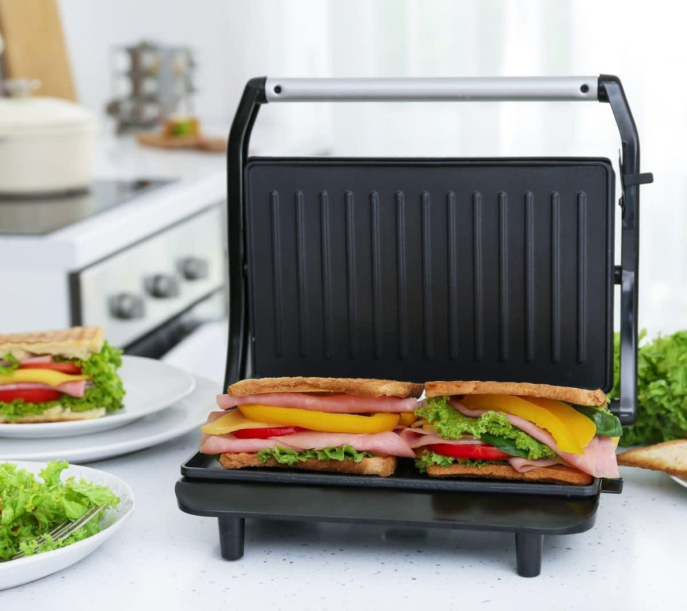 Бутербродниця Magio MG-364 сріблястий з чорним Харків - фото 5