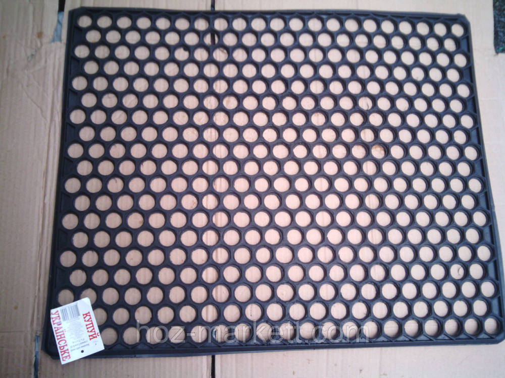 Килимок 57 х 71 см гумовий комірчастий кілім стільники Харків - фото 4