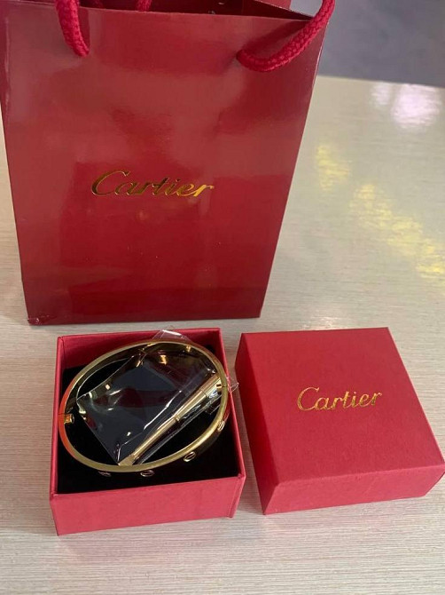 Браслет Cartier Love — символ кохання в сяючому лимонному золоті  | Викрутка в комплекті Одеса - фото 14