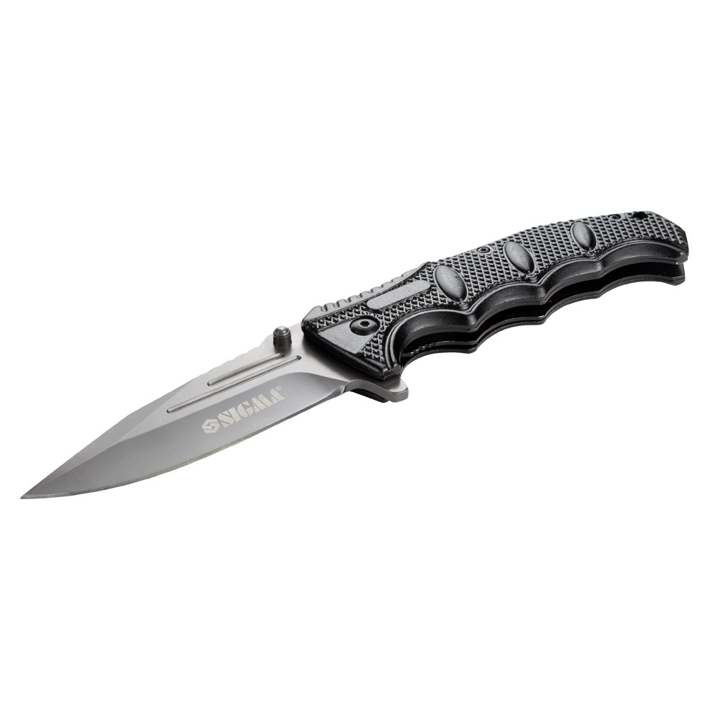 Sigma Нож раскладной 124мм (рукоятка алюминиевый сплав) SIGMA (4375851) Коломыя - изображение 2