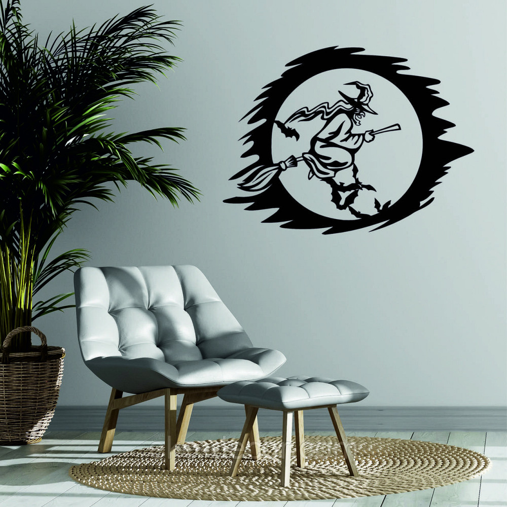 Декоративное настенное Панно «Ведьма» Декор на стену 110*83 см, Черный Киев - изображение 3