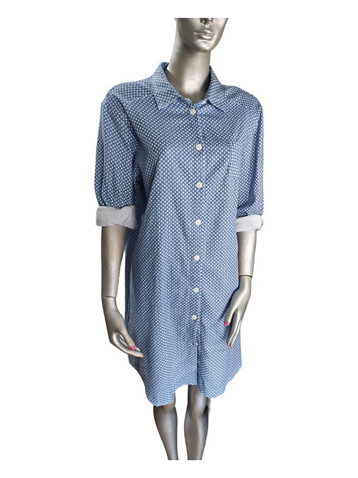 Фланелевая Туника - платье р. 54 женская голубая Киев - изображение 4