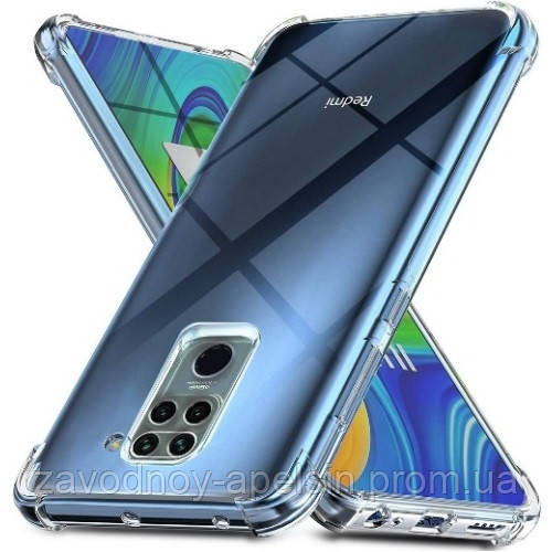 Xiaomi Redmi Note 9 10X 4G Прозрачный чехол Усиленные углы Одесса - изображение 1