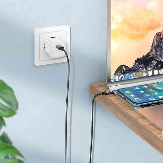 Кабель BOROFONE BX87 Sharp 60W charging data cable for Type-C to Type-C Black Киев