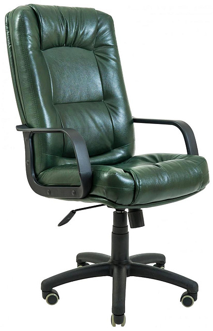 Офисное Кресло Руководителя Richman Alberto Мадрас Green India Пластик М2 AnyFix Зеленый Киев - изображение 1