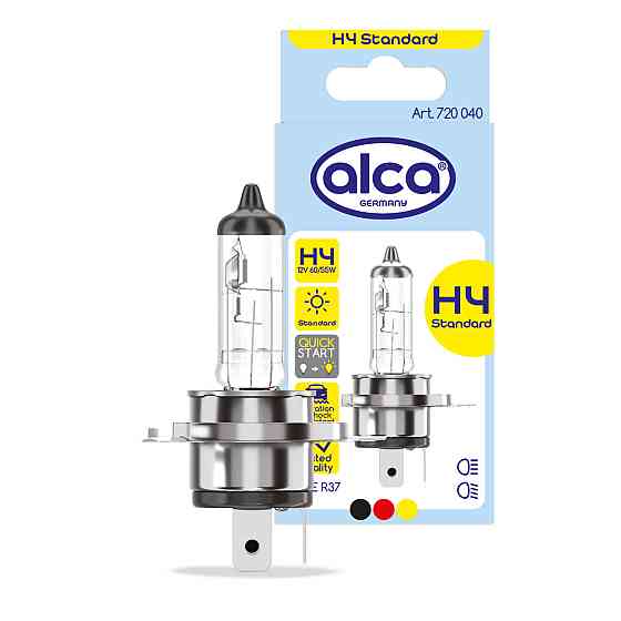 Автомобільна лампа галогенова H4 12В 60/55Вт Alca, 720040 Київ