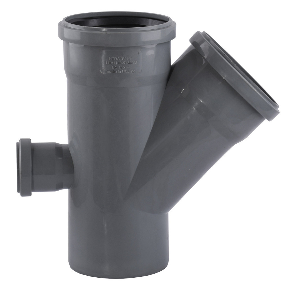 Хрестовина VSplast 1пл 110х110х45+50х90° отвод сзади (000024857) Киев - изображение 1