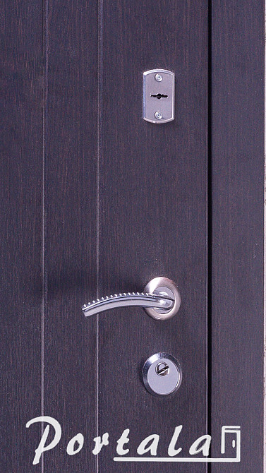 Двери уличные, серия Элегант, модель Нью-Йорк, двухцветная, гнутый профиль, 2 контура уплотнения, 2 замка Киев - изображение 2