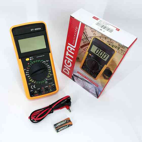 Тестер для электрика Digital Multimeter DT9205A, Мультиметр с подсветкой дисплея, CO-659 Мультиметр бытовой Киев