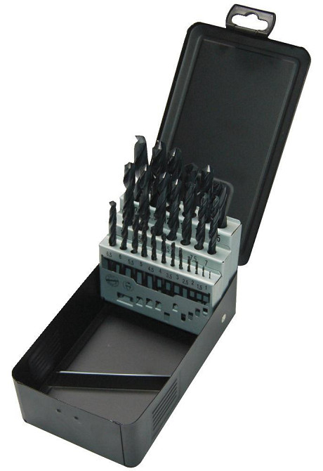 Набір свердл по металу HSS-R MILWAUKEE DIN338 (25шт), пластиковий кейс Одесса - изображение 1