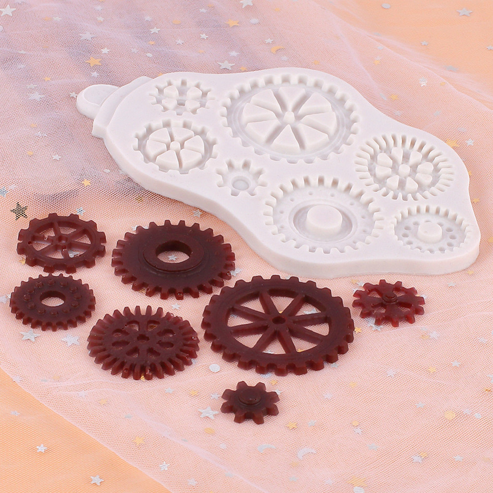 Молд силиконовый Стимпанк механизмы 157 на 100 мм серый Киев - изображение 6