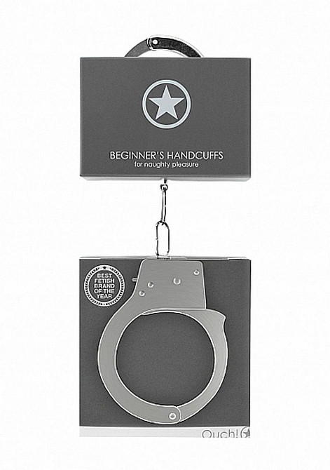 Наручники - Ouch! Beginner's Handcuffs Metal Sex Aura Київ - фото 2