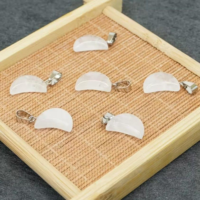 Кулон месяц из натурального горного хрусталя, подвеска кварц на шнурке Киев - изображение 1