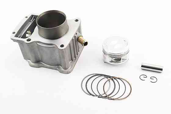 Циліндр к-кт (ЦПГ) CG200-OHV 200cc Ø63,5мм, висота 76/107мм, палець 15мм, водяне охолодження Китай Київ