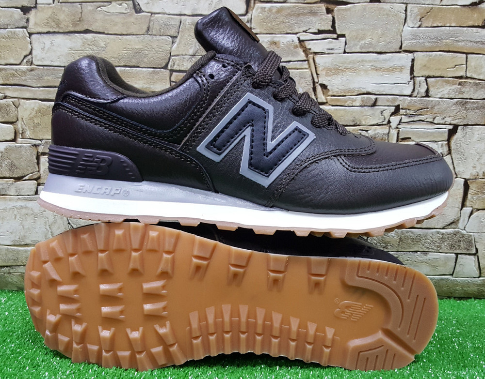 Мужские кроссовки New Balance Black/White ML574EGK ,кожа,оригинал Киев - изображение 3