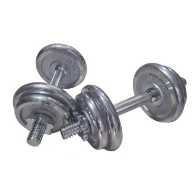 Гантель HSF з хромованим покриттям MD2503 - 2шт по 10 кг (пара) (К00024983) Винница - изображение 1